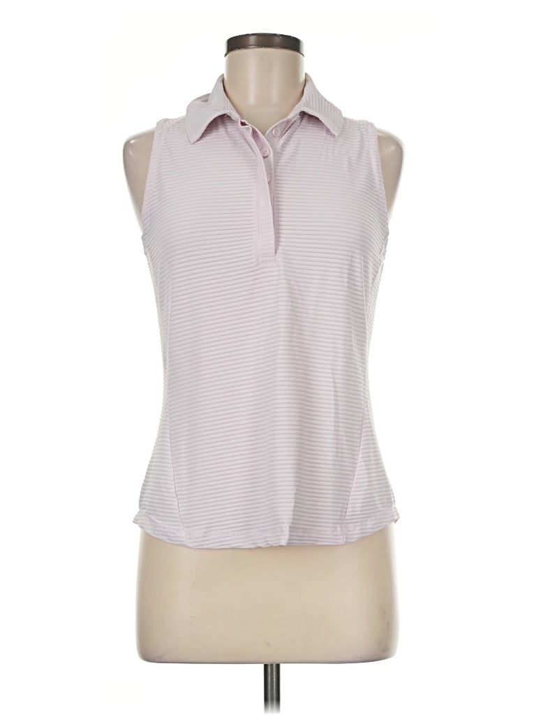 Pre-owned Calia Tank Top Pink Collared Neckline Tops
