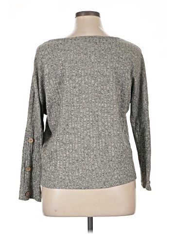 NY Collection Long Sleeve Top (view 2)