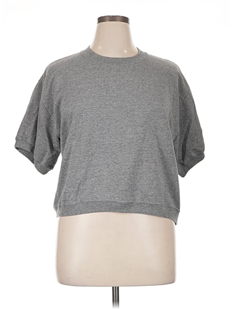Pre-owned Cherokee Short Sleeve Turtleneck In Gray