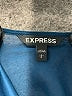 Express 100% Polyester Solid Blue Cocktail Dress Size L - photo 7