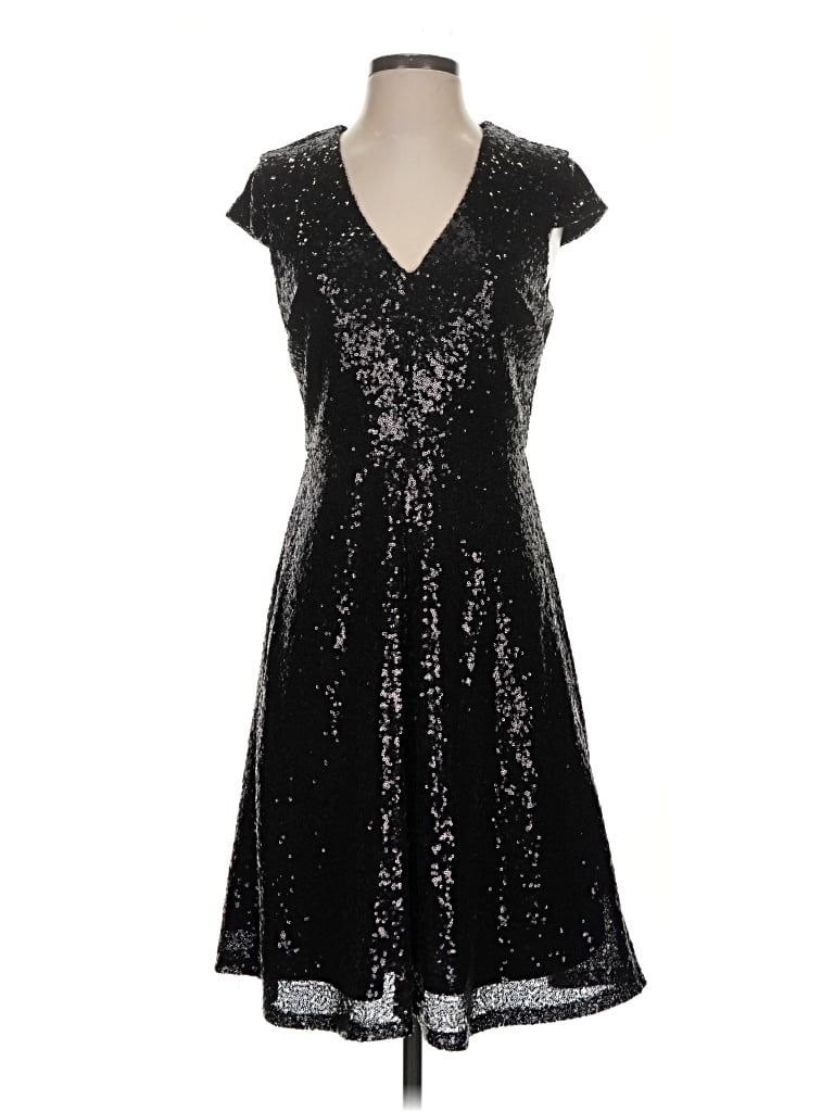 Pre-owned Just Fab Cocktail Dress In Black