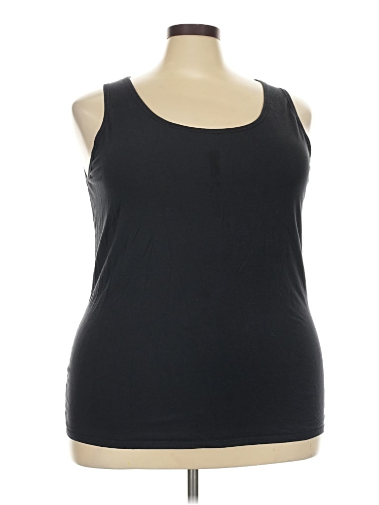 Pre-owned Duluth Trading Co. Tank Top Black Strapless Neckline Tops