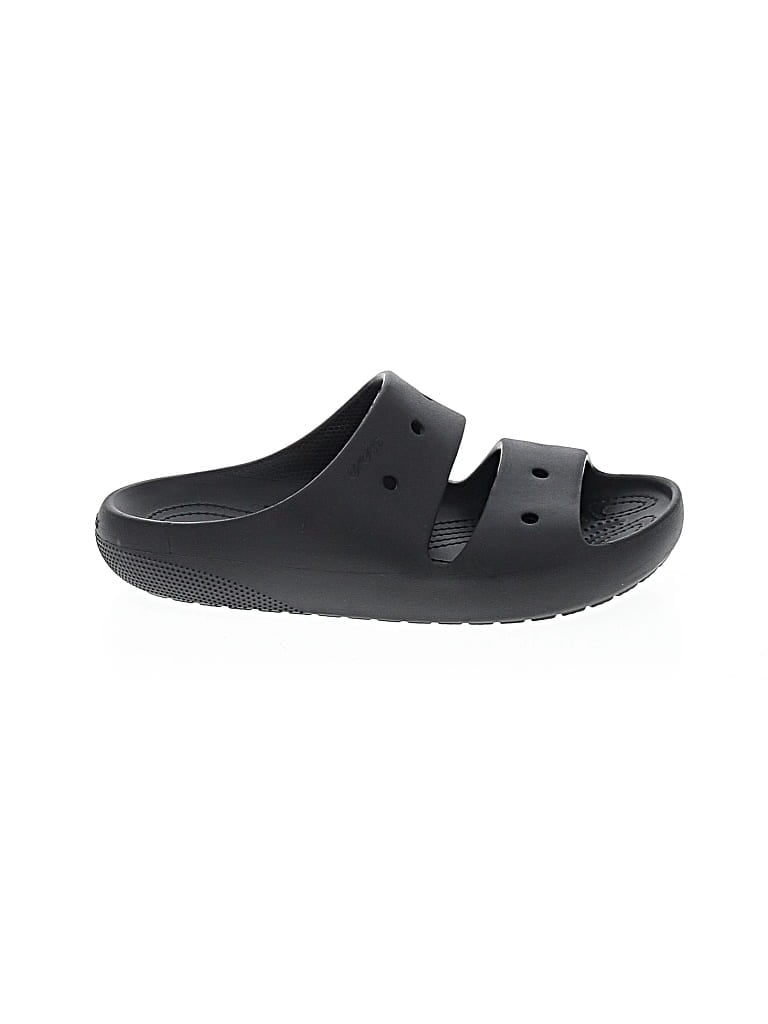 Pre-owned Crocs Sandals In Black