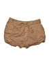 Zara Solid Brown Khaki Shorts Size 8 - photo 1