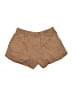 Zara Solid Brown Khaki Shorts Size 8 - photo 2