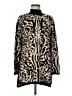 Chico's Animal Print Black Pullover Sweater Size M - photo 1
