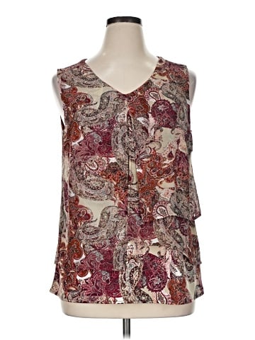 Roz & Ali Sleeveless Blouse (view 1)