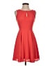 Express 100% Polyester Solid Red Cocktail Dress Size 0 - photo 1