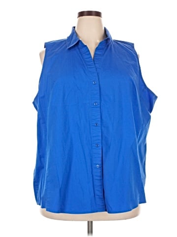 Lane Bryant Sleeveless Button-Down Shirt (view 1)
