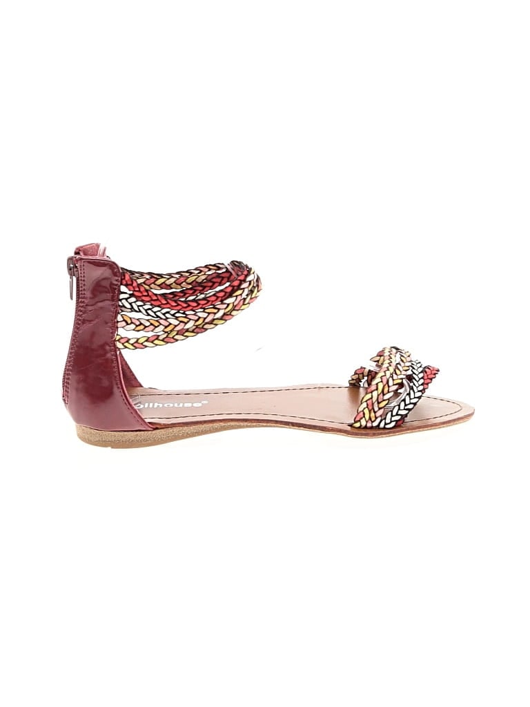 Pre-owned Dollhouse Sandals In Burgundy