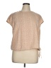 Worthington 100% Polyester Tan Short Sleeve Top Size XL - photo 1