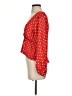 Tularosa 100% Polyester Polka Dots Red Long Sleeve Blouse Size S - photo 5