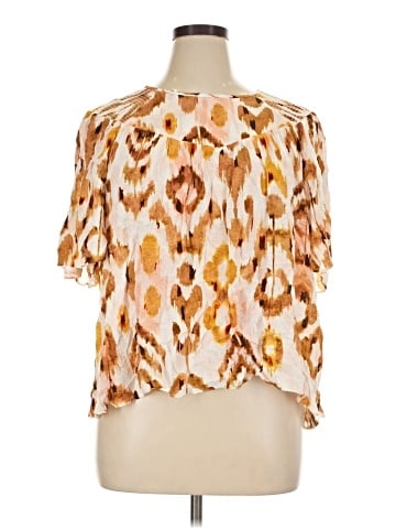 Tribal Short Sleeve Blouse (view 1)