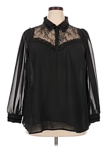 Torrid Long Sleeve Blouse (view 1)