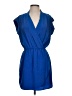 Aqua 100% Polyester Solid Blue Cocktail Dress Size S - photo 1