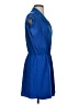 Aqua 100% Polyester Solid Blue Cocktail Dress Size S - photo 4