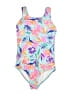 Lands' End Tropical Pink One Piece Swimsuit Size 10 - photo 1