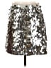 Ann Taylor 100% Polyester Metallic Silver Formal Skirt Size 2 - photo 1