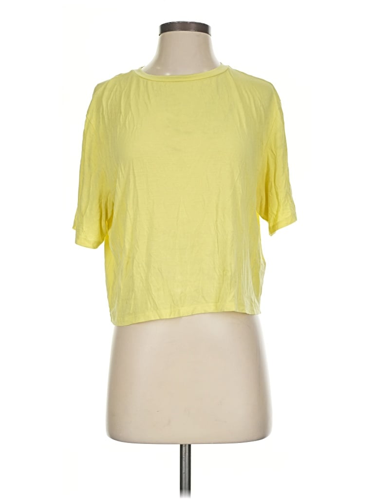 Pre-owned Tavi Short Sleeve T-shirt In Yellow