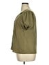 DKNY 100% Polyester Green Short Sleeve Blouse Size XL - photo 5