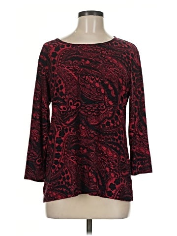 JM Collection 3/4 Sleeve Top (view 1)