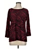 JM Collection Red 3/4 Sleeve Top Size M - photo 1