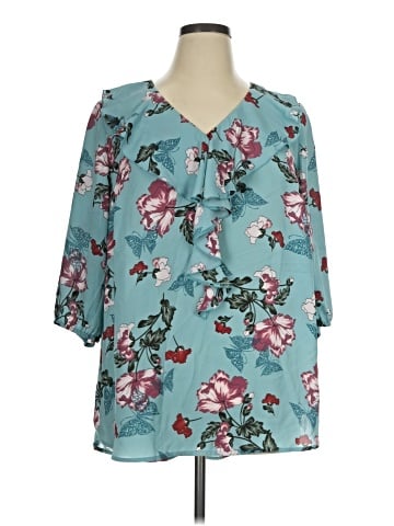 Catherines 3/4 Sleeve Blouse (view 1)