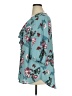 Catherines 100% Polyester Floral Teal 3/4 Sleeve Blouse Size 0X - photo 5