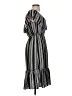 Soprano 100% Polyester Stripes Black Casual Dress Size S - photo 4
