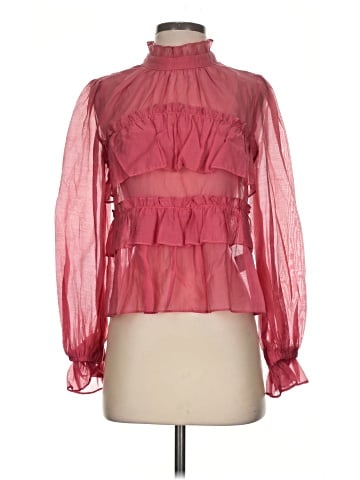 Line & Dot Long Sleeve Blouse (view 1)