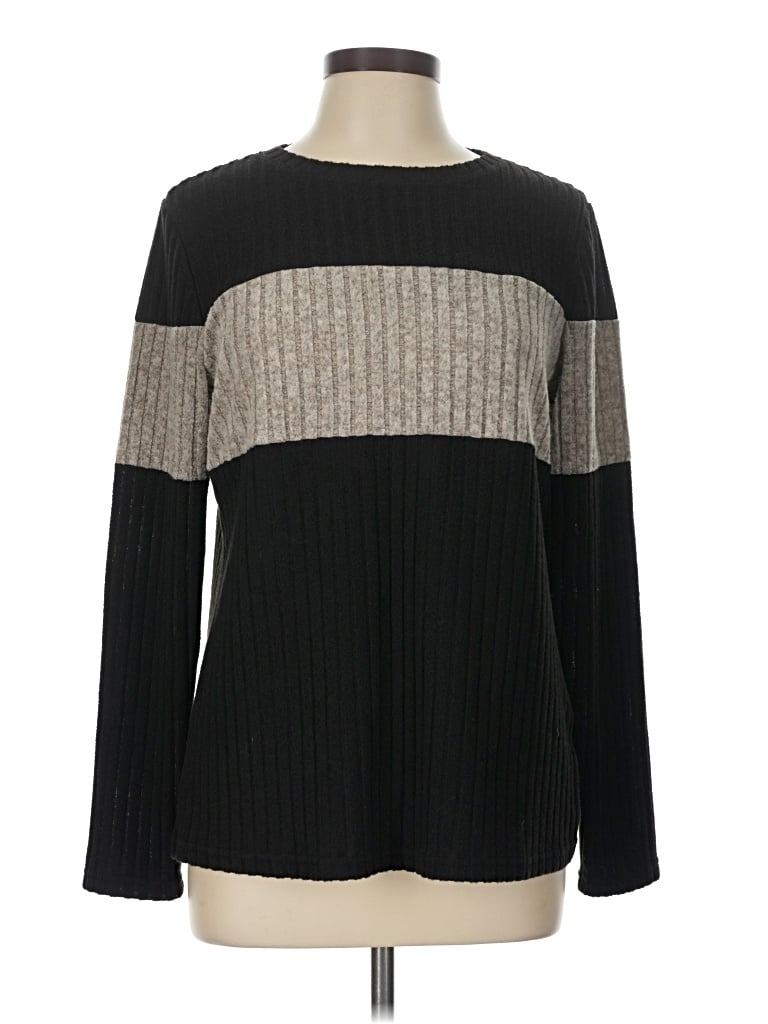 Pre-owned Miholl Long Sleeve T-shirt In Gray