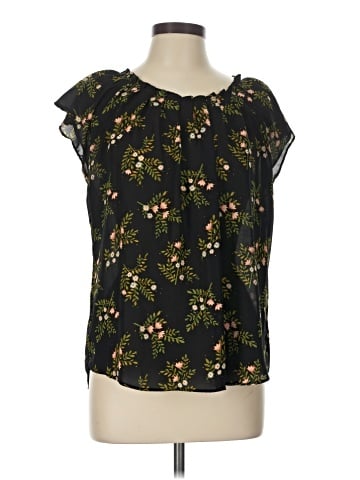 LC Lauren Conrad Short Sleeve Blouse (view 1)