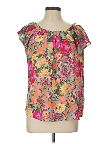 LC Lauren Conrad Short Sleeve Blouse (view 1)