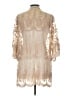 Altar'd State 100% Polyester Tan Kimono Size L - photo 2
