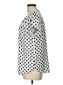 41Hawthorn 100% Polyester Polka Dots White Short Sleeve Blouse Size L - photo 5