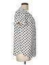 41Hawthorn 100% Polyester Polka Dots White Short Sleeve Blouse Size L - photo 4