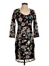 Boston Proper Floral Black Cocktail Dress Size 4 - photo 1