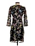 Boston Proper Floral Black Cocktail Dress Size 4 - photo 2