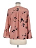 Joie 100% Polyester Pink Long Sleeve Blouse Size M - photo 2