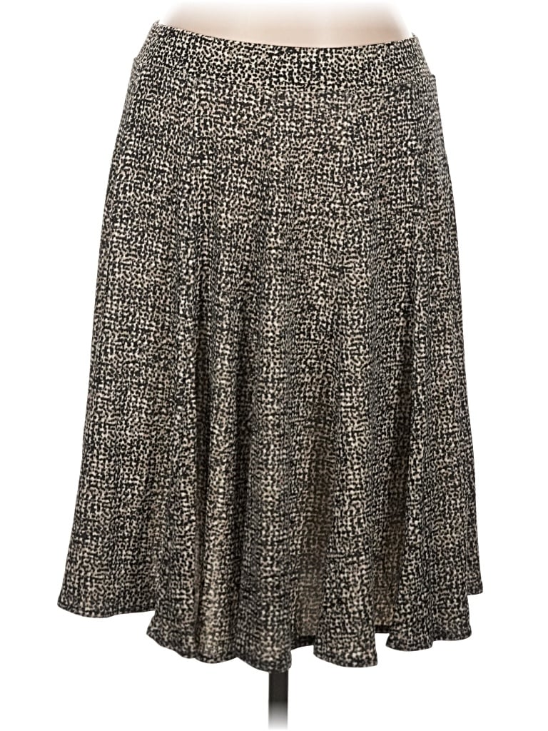 Pre-owned Grace Elements Casual Skirt In Gray