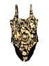 Versace Paisley Gold One Piece Swimsuit Size Med (3) - photo 1