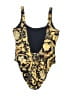 Versace Paisley Gold One Piece Swimsuit Size Med (3) - photo 2