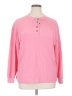 Cherokee Pink Long Sleeve Henley Size XL - photo 1
