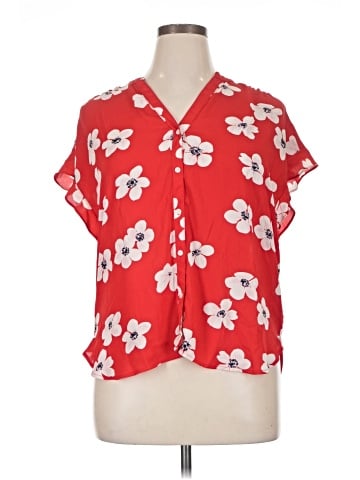 J.Crew Factory Store Short Sleeve Blouse (view 1)