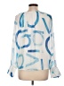 Calvin Klein 100% Polyester Blue 3/4 Sleeve Blouse Size L - photo 2