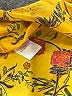 Rose + Olive 100% Polyester Yellow Short Sleeve Blouse Size XL - photo 8