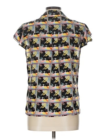 Alice + Olivia Short Sleeve Silk Top (view 2)