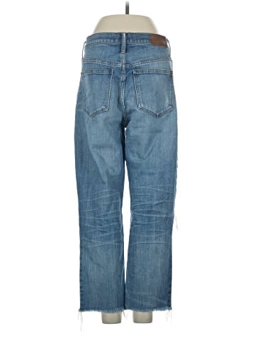 Madewell The High-Rise Slim Crop Boyjean: Knee-Rip Edition (view 2)