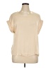 Nine West 100% Polyester Ivory Short Sleeve Top Size XL - photo 1