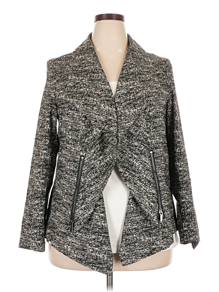 Pre-owned Alfani Cardigan Sweater In Gray